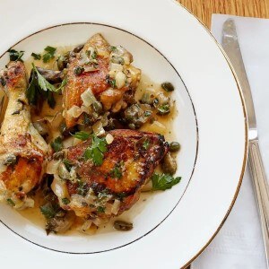 Braised Chicken with Capers and Parsley