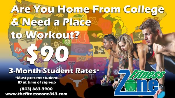$90 college student gym rate