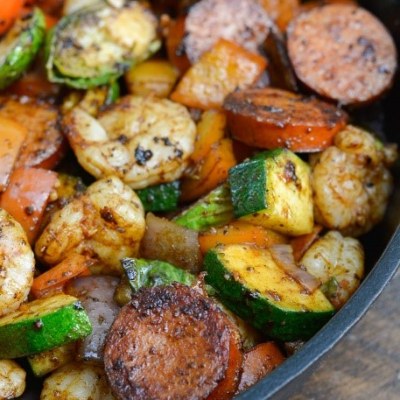 Cajun Shrimp and Sausage Skillet