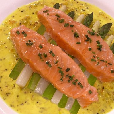 Poached Salmon Medallions