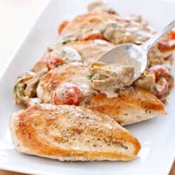 Chicken in Creamy Parmesan Sauce