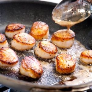 pan-seared scallops